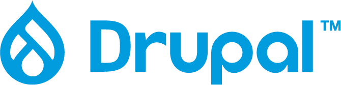 Drupal logo and wordmark