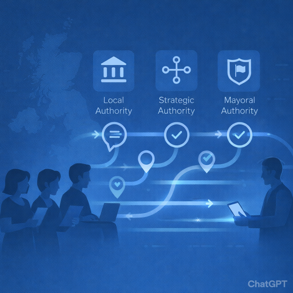 Stylised image of people and connections