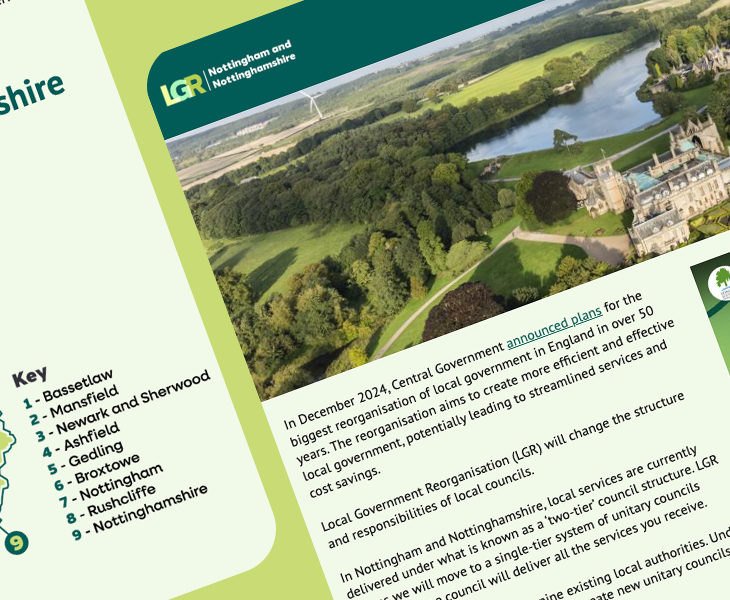 Screenshots of LGR Notts website